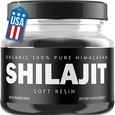 Organic 100% Pure Himalayan Shilajit Soft Resin Extremely Potent Fulvic Acid $39.99