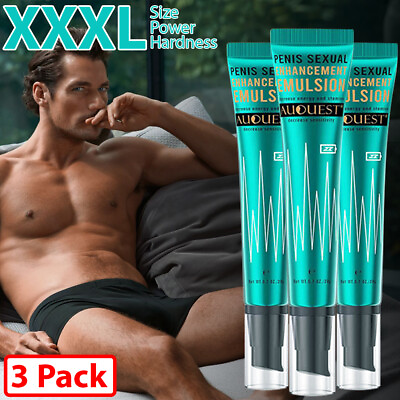 3PK Natural Penis Enlarger Cream Male Big amp; Thick Dick Growth Faster Enhancement $17.99
