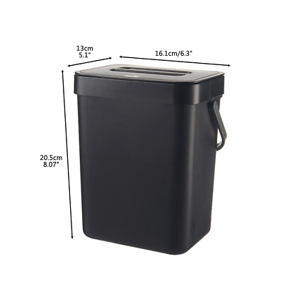 #ad Small Kitchen Compost Bin 3L Kitchen Waste Bin Household Countertop Contain $17.62