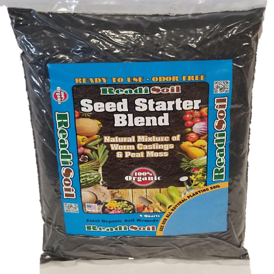 #ad #ad 100% Organic Readi Soil 8 Qt Worm Castings Seed Starter FREE SHIPPING $19.99