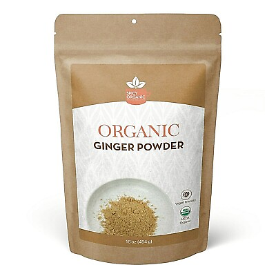 Organic Ground Ginger Powder Pure and Raw Ginger Powder 1 LB $12.98
