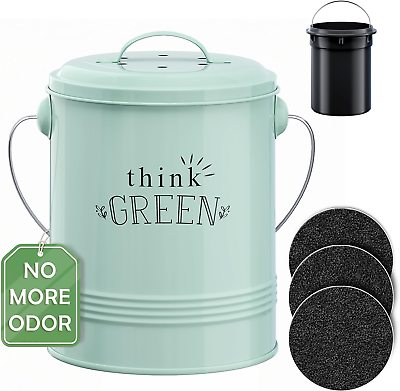 #ad #ad Compost Bin for Kitchen Counter Countertop Composter Bucket with Extra Smell A $37.96