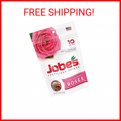 #ad Jobe’s 04102 Fertilizer Spikes Rose Includes 10 Spikes 16 ounces Brown $18.48