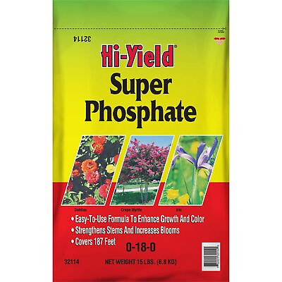 #ad Hi Yield Super Phosphate Gardening Fertilizer 0 18 0 15lb $41.27