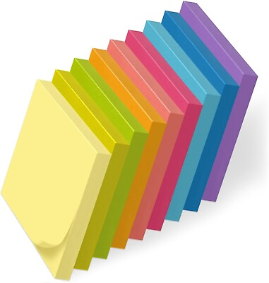 #ad Post It Notes Pop Up Sticky Notes 3X3 Inches 9 Pads Bright Colors Self St... $6.71