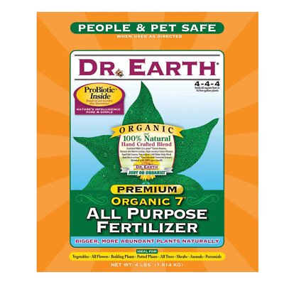 #ad DR EARTH 706P Organic 7 All Purpose Fertilizer in Poly Bag 4 Pound Version ... $23.83