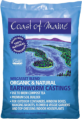 #ad OMRI Listed Wiscasset Blend Earthworm Castings Compost Plant Potting Soil Blend $36.99