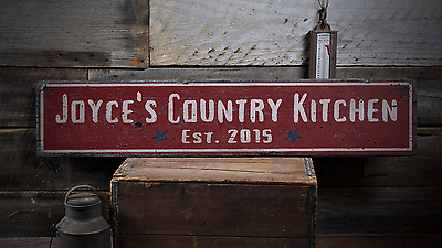 Country Kitchen Kitchen Rustic Rustic Distressed Wood Sign $170.10