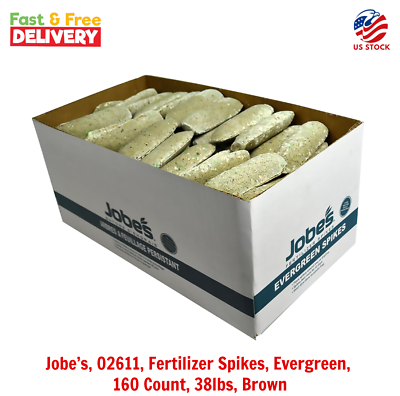 #ad Jobe’s 02611 Fertilizer Spikes Evergreen 160 Count 38lbs Brown $80.49