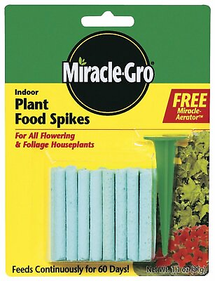 #ad Miracle Gro Indoor Plant Food Spikes Pack of 24 $9.55