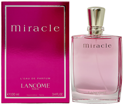 MIRACLE by Lancome L#x27;Eau De Parfum 3.4 oz 100 ml BRAND NEW IN SEALED BOX $44.99