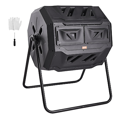 #ad Compost Bin Dual Chamber High Capacity Perfect for Large Families Built t $78.06