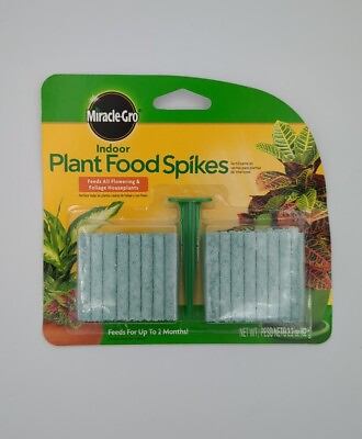 #ad Miracle Gro Indoor Plant Food 48 Spikes Fertilizer Spikes 2.2 Ounce $6.50