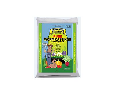 #ad Worm Castings Organic Fertilizer Wiggle Worm Soil Builder 15 Pounds Packa... $53.99