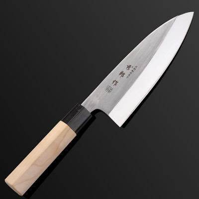 Chef Deba Knife Kitchen Steel Forged Chop Sushi Nigiri Salmon Tuna Fish Ax 180mm $85.79