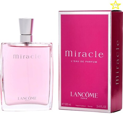 MIRACLE BY LANCOME L#x27;EAU DE PARFUM 3.4 OZ 100 ML SPRAY NEW amp; SEALED IN BOX $38.99