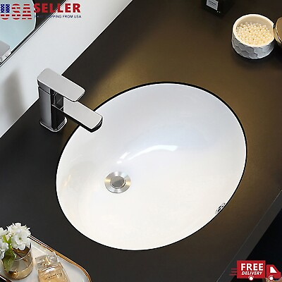 Bathroom Sink Embedded In Basin Ceramic Countertop Bathroom Vessels Sinks White $49.99