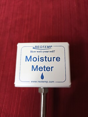 #ad REOTEMP SOIL MOISTURE METER for Garden Compost Plant Farm Lawn with 15 Inch Stem $17.99