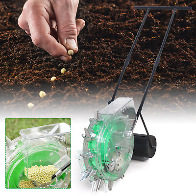 #ad Walk behind Seeder Fertilizer Spreader Roller Seeder Precision Seeding Planter $160.55