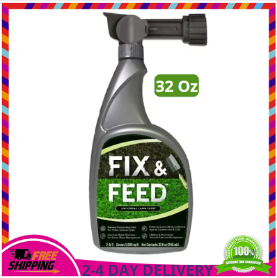 #ad Fix and Feed Universal Lawn Fertilizer 32 oz Hose Sprayer $19.75