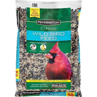 #ad Pennington Classic Wild Bird Feed and Seed Bag 20 lb Birds Food $30.50