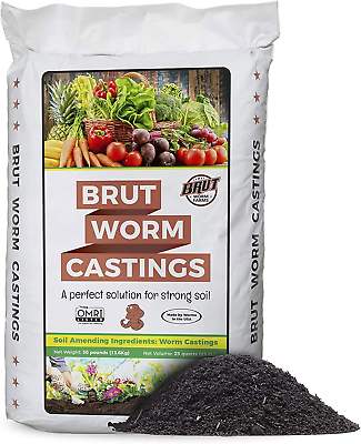 #ad Organic Worm Castings 30 lb Garden#x27;s Elixir for Thriving Blooms amp; Harvests $55.54
