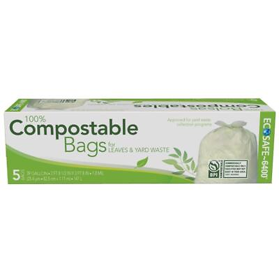 #ad #ad Eco Safe Compostable 39 gal Lawn amp; Leaf Bags Twist Tie 5 pk $14.43