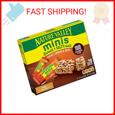 #ad #ad Nature Valley Mini Granola Bars Sweet and Salty Nut Peanut 20 ct $15.05