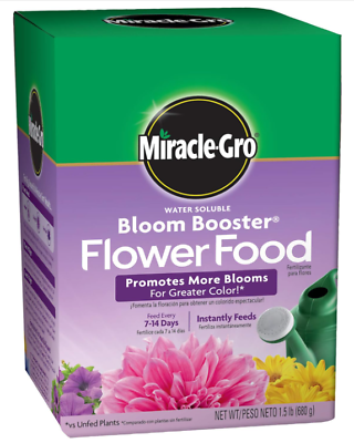 #ad Miracle Gro Water Soluble Bloom Booster Flower Food 1.5 lb. For All Plants $13.00