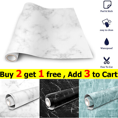 Marble Contact Paper Oil proof Waterproof Wallpaper Kitchen Countertop Bathroom $12.95