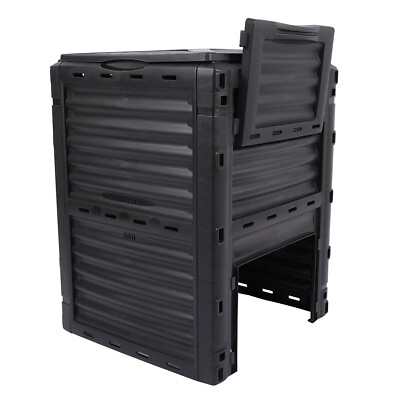 #ad #ad Large Garden Compost Bin 80 Gallon 300L Outdoor Composter Black Easy Assembling $68.58