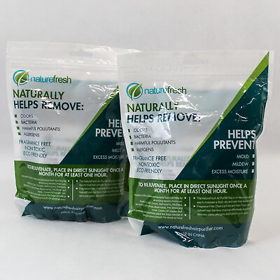 #ad Lot of 2 Nature Fresh Air Purifier Bags Activated Bamboo Charcoal Air Purifier $13.00