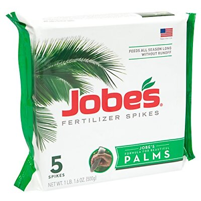 #ad Jobe’s 01010 Fertilizer Spikes Palm Tree Includes 5 Spikes 1lb Brown $19.35