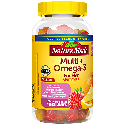 Nature Made Multi Omega 3 For Her Gummies 150 Ct EXP 03 24 $15.29