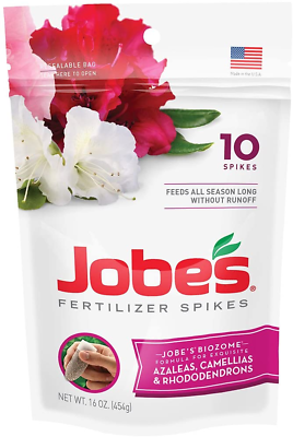 #ad Jobe’S 04101 Fertilizer Spikes Azalea Camellia and Rhododendron Includes 10 $22.99
