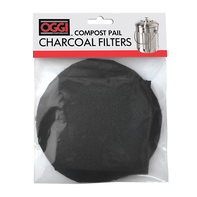 #ad Oggi Replacement Charcoal Filters for Compost Pails # 7320 5427 5448 set of 2 $8.08
