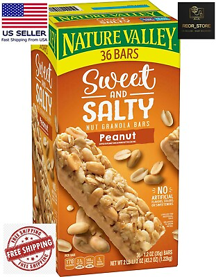 #ad Nature Valley Sweet and Salty Nut Peanut Granola Bars 36 ct. $20.97