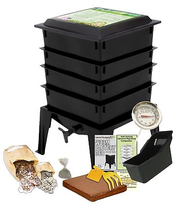 #ad #ad Worm Factory 360 Black US Made Composting System for Recycling Food Waste at ... $168.95