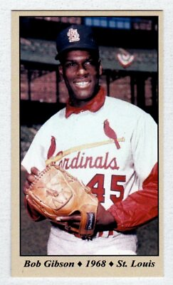#ad Bob Gibson #x27;68 St Louis Cardinals Monarch Corona Tobacco Road #46 NM cond. $6.95