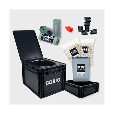 #ad BOXIO Toilet MAX Starter Kit portable camping toilet composting toilet 15.... $248.99