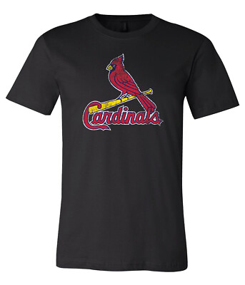 #ad St Louis Cardinals Logo Distressed Vintage logo T shirt 6 Sizes S 6XL $22.99