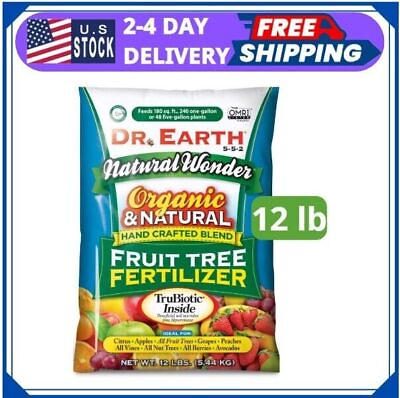 #ad Dr.Earth Natural amp; Organic Natural Wonder Fruit Tree Food 5 5 2 Fertilizer 12 lb $22.31