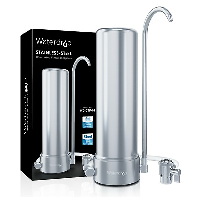 Waterdrop WD CTF 01 Countertop Filter System 5 Stage Stainless Steel Filter $69.99