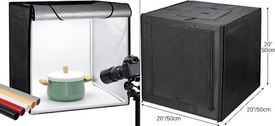 Caja de fotos de 20 x 20 estudio fotográfico portátil profesional luz. neuvo. $124.99