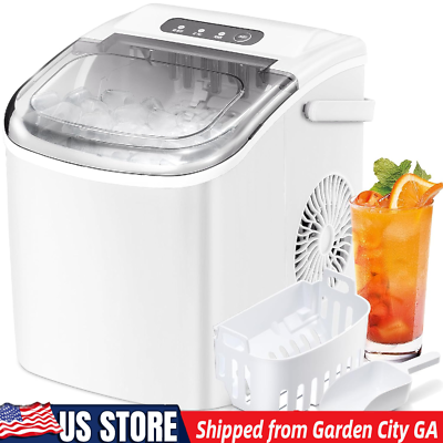 Ice Makers Countertop White26Lbs 24H9 Bullet Ice Cubes 6 Mins from GA 31408 $91.99