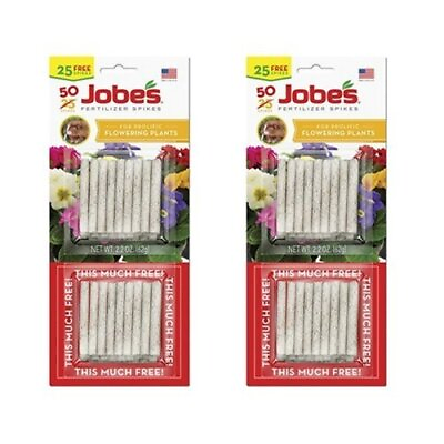#ad Jobe’s Fertilizer Spikes for Flowering Plants 10 10 4 Time Release Fertilize... $10.48
