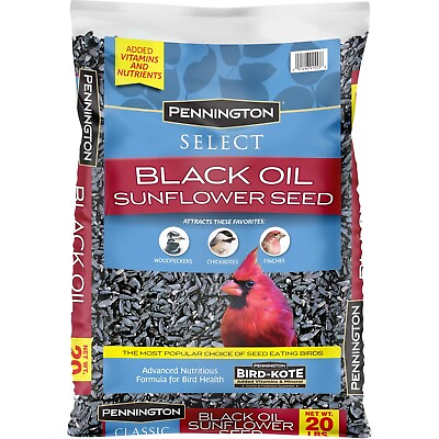 #ad Pennington Select Black Oil Sunflower Seed Wild Bird Feed 20 lb. Bag $18.88
