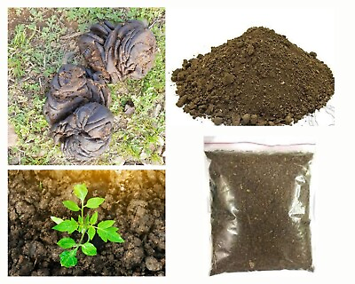 Dried Cow Dung Manure Organic Fertilizer Natural Compost For Plants Growth 400g $25.99