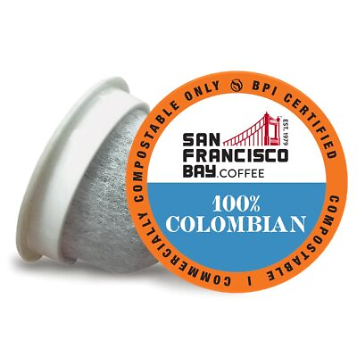 #ad Compostable Coffee Pods 100% Colombian 80 Ct K Cup Compatible including Keurig 2 $41.55