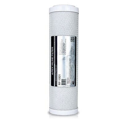 APEX RF 1010 10quot; 5 Micron Carbon Block Countertop RO Replacement Water Filter $14.95